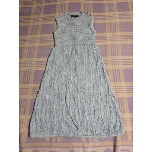 Coogi Vintage Y2K Sleeveless Dress Size 12+ Basics Australia Blue 3D Knit 90s